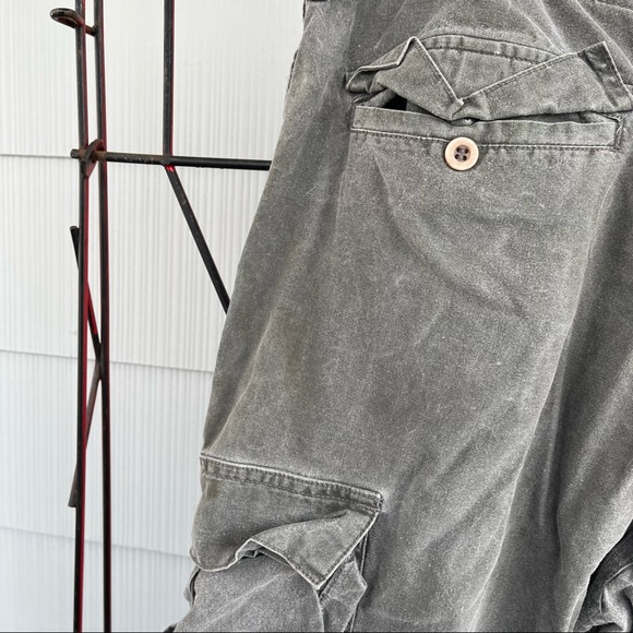 Army Green Khaki Straight Leg Cargo Pants Vintage 90s y2k size 32” waist - Picture 5 of 7